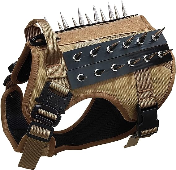 spiked dog harness
